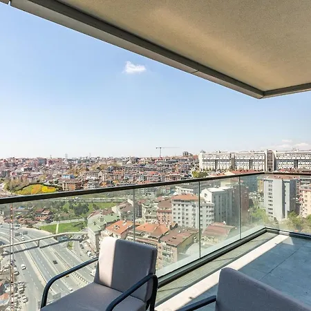 Апартаменты Cozy Flat With Fascinating City View And Balcony In Sisli Стамбул